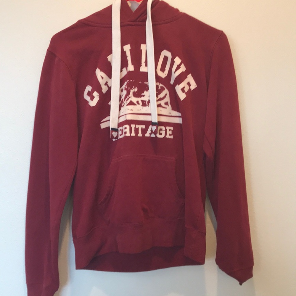 Cali love Maroon Hoodie